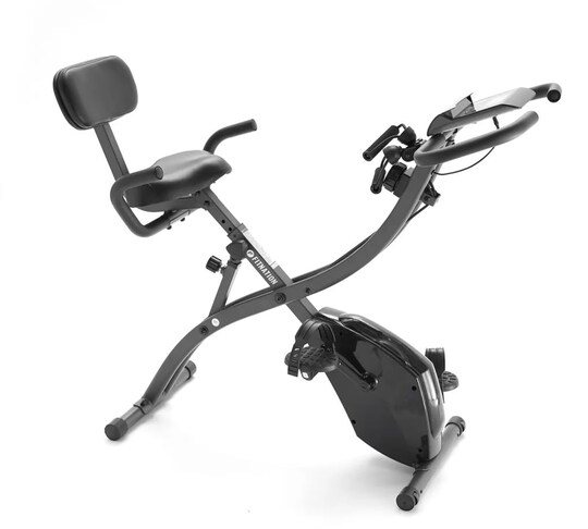 FITNATION; FITNATION Echelon Flex Express Folding Exercise Bike: Magnetic, Foldable, Upright/Recumbent,; Category:Creative Play; Image:1